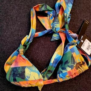 O'NEILL susie floral thalia bikini top XS brand new with tags